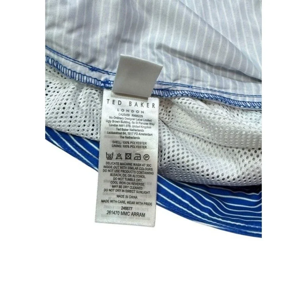 Ted Baker Placement Printed Swim Trunks Shorts Mens Size 4 Large XL- 5.5
